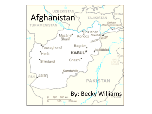 Global Studies, Afghanistan