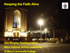 Keeping the Faith Alive - Alan Murphy