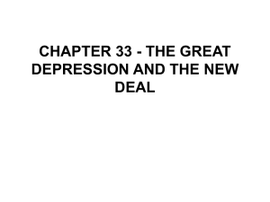 chapter 33 - the great depression and the new deal