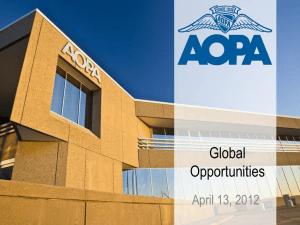 Global Opportunities, Michelle Peterson, Vice President, AOPA-USA