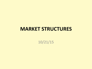 market structures - Mr. Book Stoney Creek High School