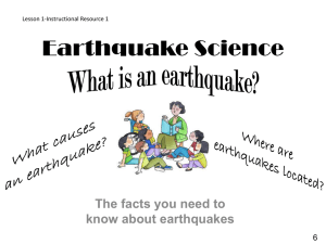 Earthquake Awareness and ShakeOut