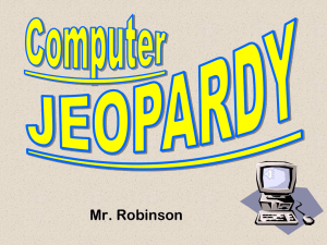 Computer Jeopardy - Mr