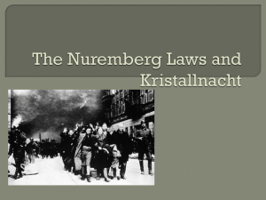 The Nuremberg Laws and Kristallnacht