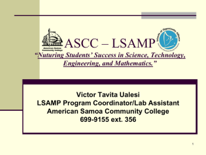 LSAMP - American Samoa Community College