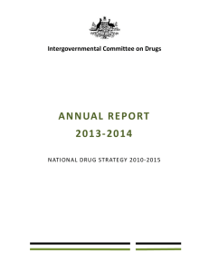 Intergovernmental Committee on Drugs Annual Report 2013-14