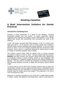 A Brief Intervention Initiative for Dental Practices
