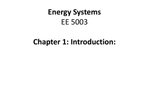 Energy Systems Presentation I SF - IESL e