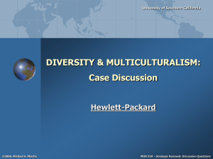 Hewlett Packard - University of Southern California