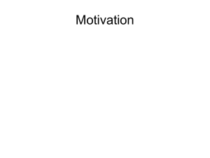 Motivation - PreparationForHEcourseCLLUniversityofHull