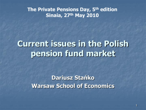 Curent issues in Polish Market Sinaia 27 May 2010