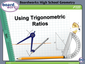 Using Trigonometric Ratios