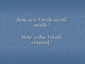 Writing the Torah - Primary Resources