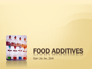 Food Addictives - jiajie-sciencee