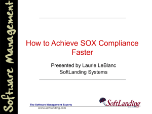 How to Achieve SOX Compliance Faster