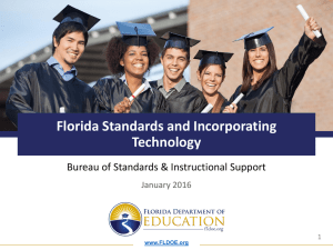 FETC Presentation - Florida Standards and Incorporating Technology