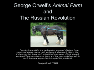 George Orwell's Animal Farm and the Russian Revolution