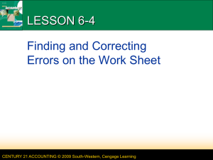 Lesson 6-1 - Davison Accounting