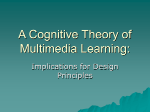 A Cognitive Theory of Multimedia Learning