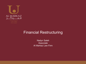 Some Aspects of the Restructuring