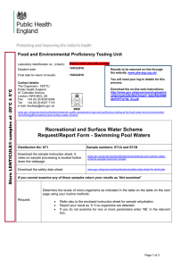 Recreational and Surface Water Scheme Request Report