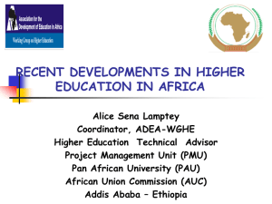 adea working group on higher education