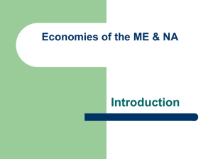 Economies of the ME & NA