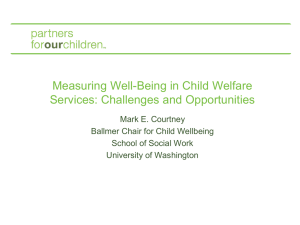 Measuring Well-Being in Child Welfare Services