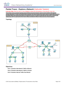 3.3.3.3 Packet Tracer - Explore a Network Instructions IG