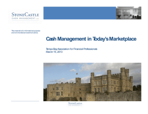 Cash Management in Today's Marketplace
