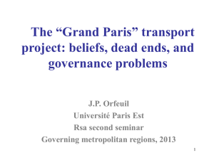 Grand Paris - Regional Studies Association