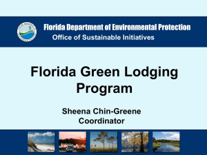 Indoor Air Quality - Florida Green Lodging Program