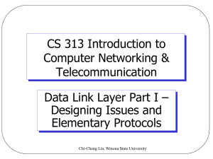 Data Link Layer - Winona State University