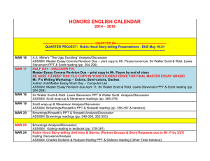 honors english calendar 2014 – 2015