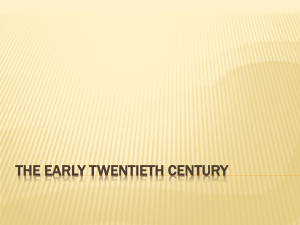 The Early Twentieth Century