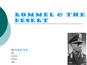 Rommel & The Desert