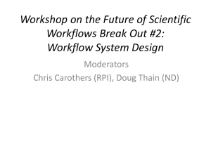 Workshop on the Future of Scientific Workflows Break Out #2