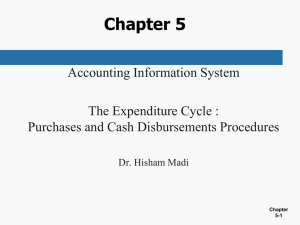 Cash Disbursements System