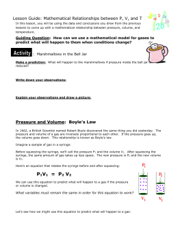 Chemistry Boyle's and Charles's Laws Practice Problems