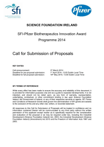 Full Proposal Application - Science Foundation Ireland