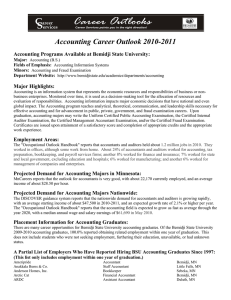 Accounting Career Outlook 2010