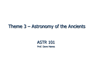 Astronomy of the Ancients (PowerPoint)