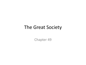 The Great Society - Mount Horeb Area School District