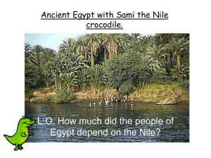 The River Nile and it's uses