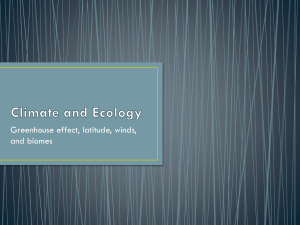Climate and Ecology