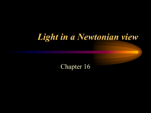 Light in a Newtonian view