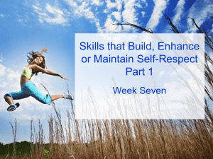 Self-Respect Skills, Part I - Human Resourcefulness Consulting