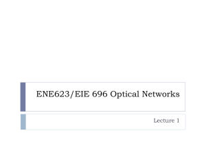 EIE 650 Optical Communication