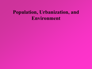 Population, Urbanization, and Environment