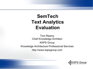 Text Analytics Software Evaluation